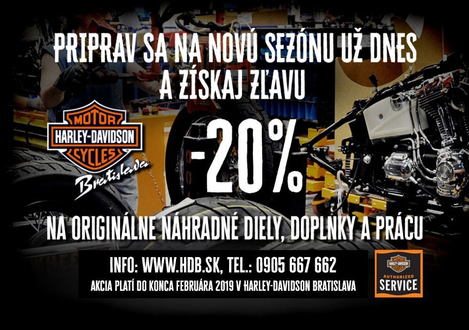Zimná akcia na motorky Harley-Davidson Bratislava