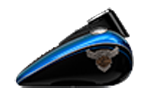 Výročná farba na motocykloch Harley-Davidson modely 2018 Legend Blue / Vivid Black