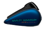 Výročná farba na motocykloch Harley-Davidson modely 2018 Legend Blue Denim