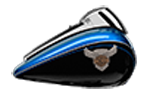 Výročný motocykel Harley-Davidson touring Ultra Limited farba Legend Blue / Vivid Black